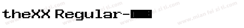 theXX Regular字体转换